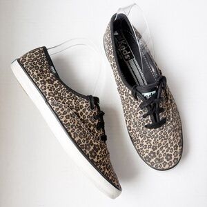 Keds Champion Leopard Lace Up Sneaker Size 8